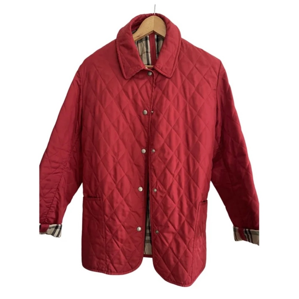 Authentic Brit Red Burberry Jacket 
Women’s Medium 
Excellent Condition